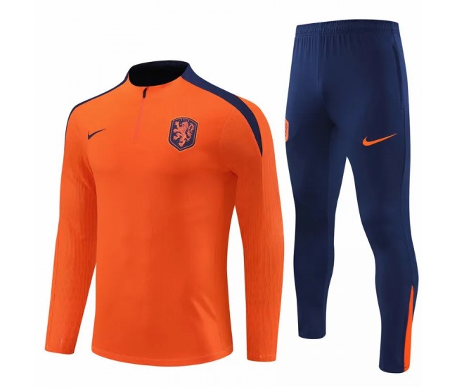 Holland Orange Training Technical Football Tracksuit 2023-24