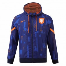 Holland Mens Blue Windbreaker Football Jacket 2024-25