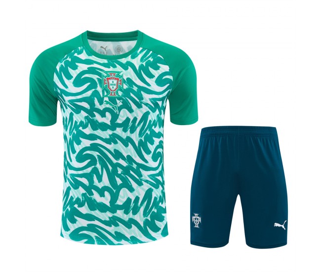 Portugal Adult Green Warm Up Football Kit 2026