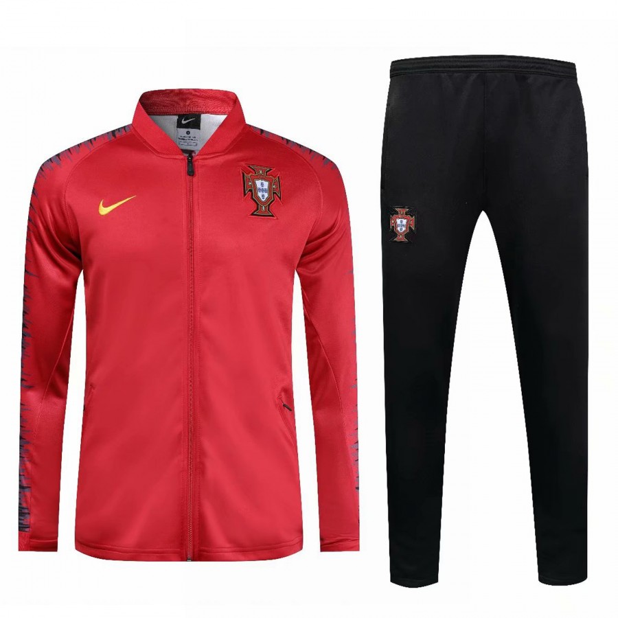 Portugal Team Red Presentation Training Football Tracksuit 2018/19 ...