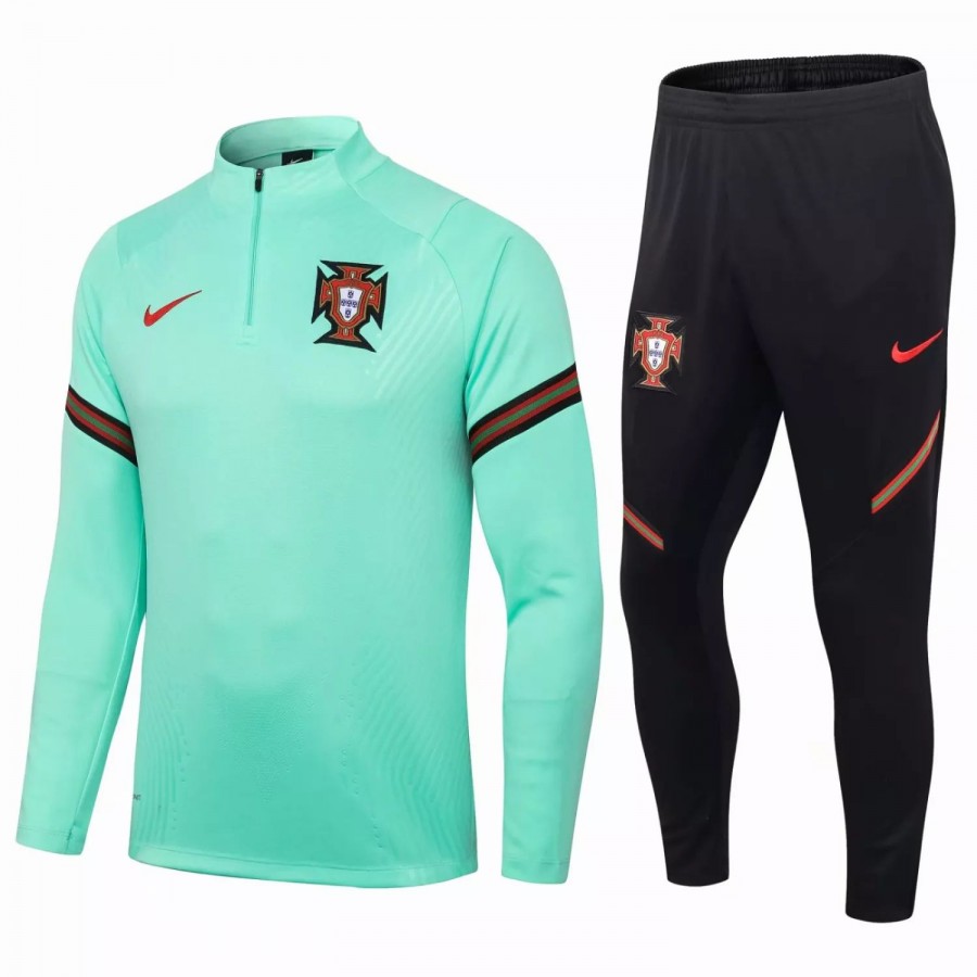 Portugal Team Green Tech Training Soccer Tracksuit 2020 ...