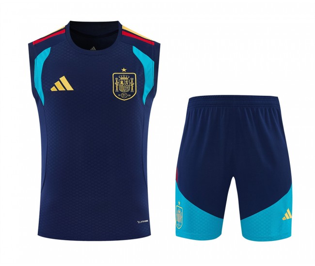 Spain Adult Navy Training Sleeveless Football Kit 2026
