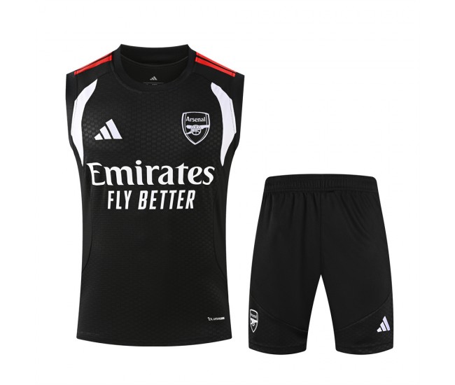 Arsenal Adult Black Training Sleeveless Football Kit 2026-27