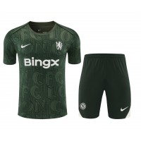Chelsea Adult Pre Match Training Green Football Kit 2025-26