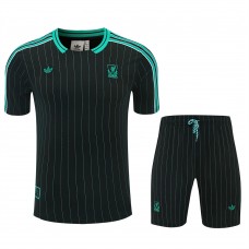 Liverpool FC Adult Terrace Icons Black Football Kit 2025-26