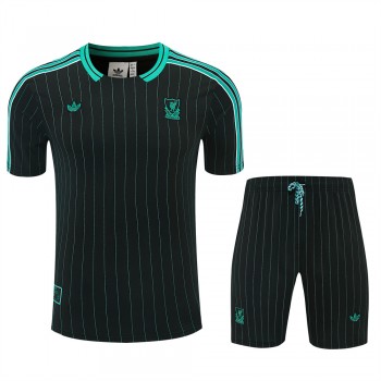 Liverpool FC Adult Terrace Icons Black Football Kit 2025-26