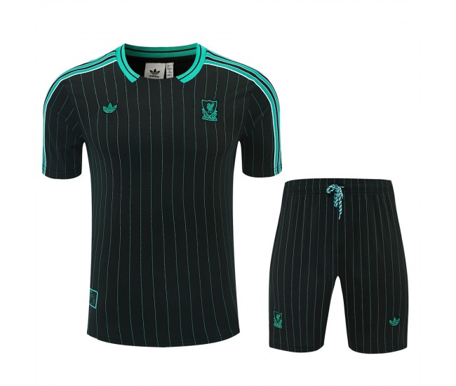 Liverpool FC Adult Terrace Icons Black Football Kit 2025-26