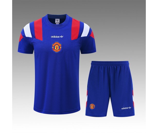 Manchester United Adult Blue EQT Training Football Kit 2026-27