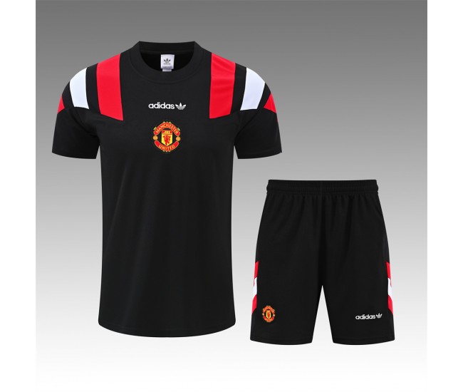 Manchester United Adult Black EQT Training Football Kit 2026-27