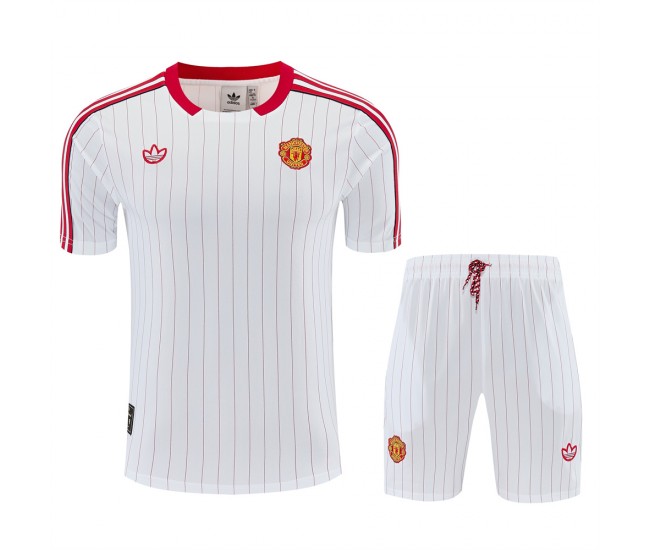 Manchester United Adult Terrace Icons White Training Football Kit 2025-26
