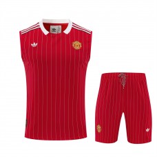 Manchester United Adult Terrace Icons Red Training Sleeveless Kit 2025-26