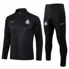 Al Nassr FC Black Training Presentation Football Tracksuit 2024-25