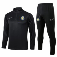 Al Nassr FC Black Training Technical Football Tracksuit 2024-25