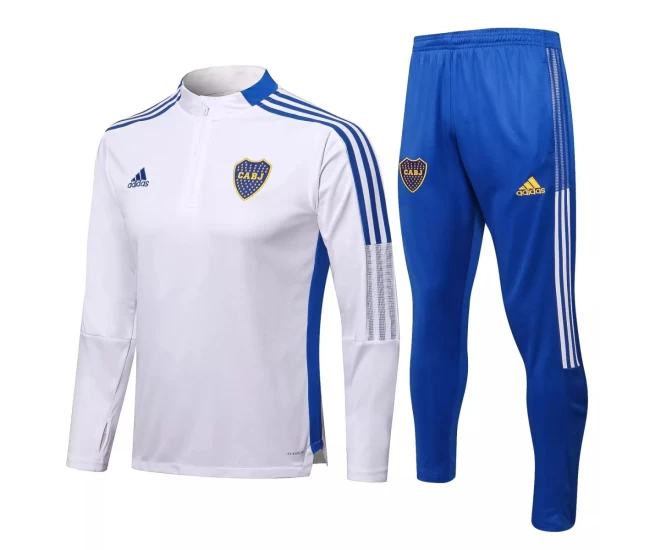 Boca Juniors White Training Football Tracksuit 2021-22