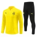 BVB Borussia Dortmund Mens Yellow Training Technical Football Tracksuit 2024-25