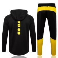 BVB Borussia Dortmund Black Hooded Presentation Football Tracksuit 2021-22