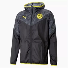 BvB Borussia Dortmund Windbreaker Jacket Black 2021 2022