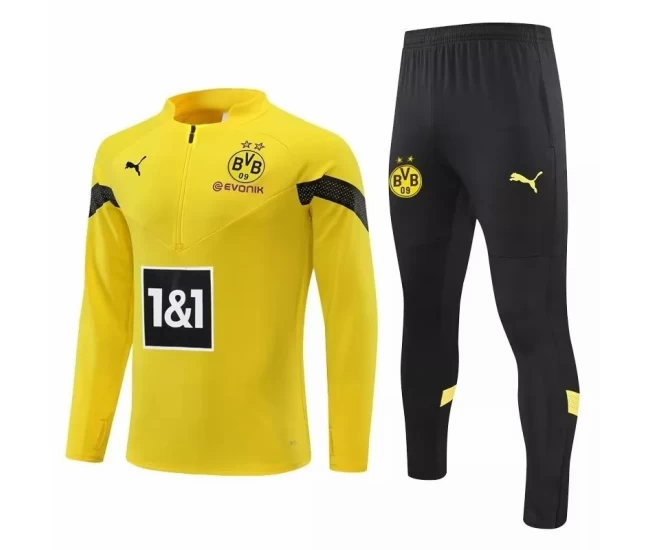 BVB Borussia Dortmund Yellow Training Technical Football Tracksuit 2022-23