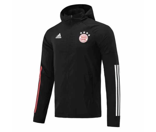 Bayern Munich All Weather Windrunner Jacket Black 2020 2021