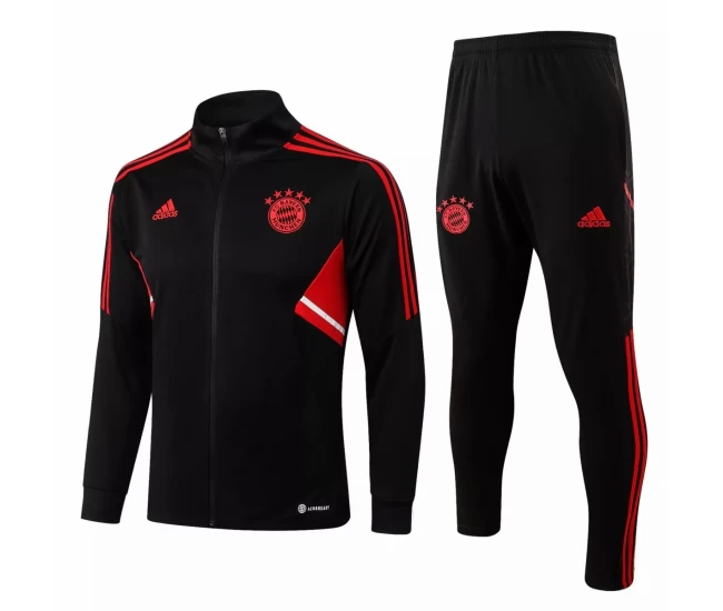 Bayern Munich Black Training Presentation Football Tracksuit 2022-23