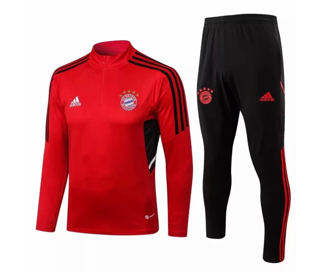 Bayern Munich Red Training Technical Football Tracksuit 2022-23