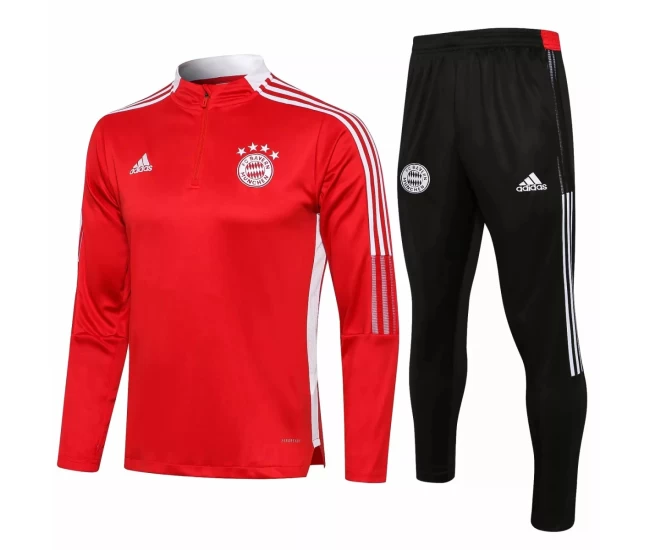 Bayern Munich Red Training Technical Football Tracksuit 2021-22