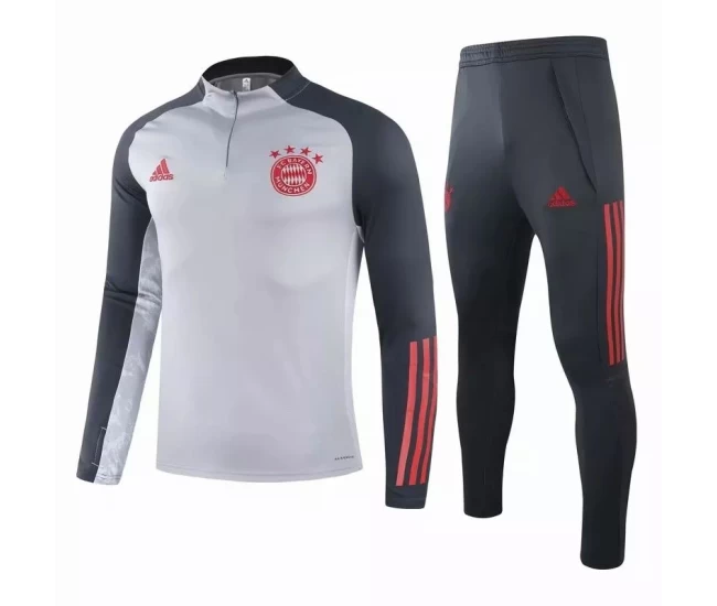 Bayern Munich Training Soccer Tracksuit Grey 2021