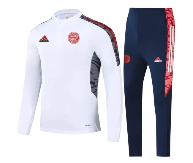 Bayern Munich White Training Technical Football Tracksuit 2021-22