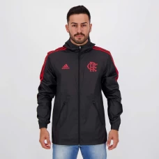 Flamengo Black Windbreaker Football Jacket