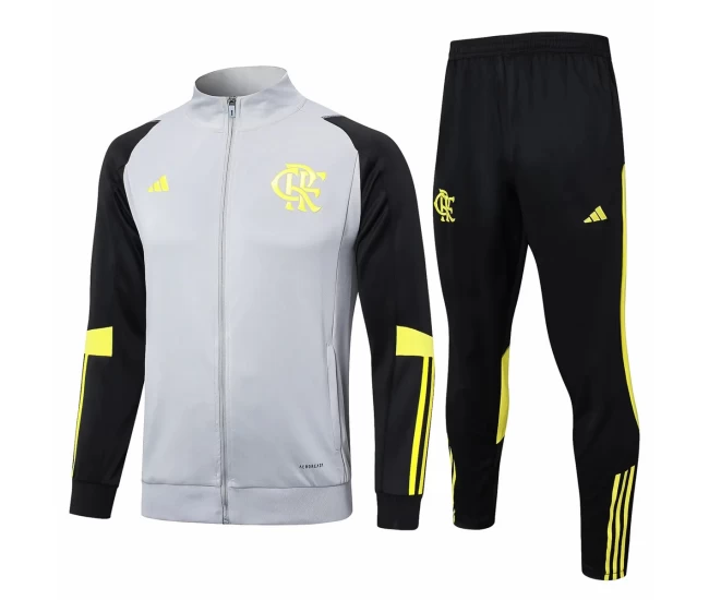 CR Flamengo Gray Training Presentation Football Tracksuit 2024-25
