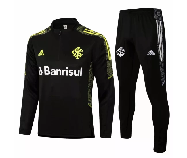 Internacional Adidas Technical Football Tracksuit 2021 Black