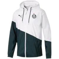 Palmeiras Green and White Windbreaker Football Jacket 2022