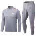 Olympique Lyonnais Grey Training Technical Football Tracksuit 2022-23