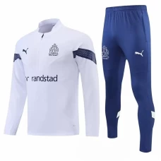 Olympique Marseille White Training Technical Football Tracksuit 2022-23