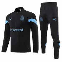 Olympique Marseille Black Training Technical Football Tracksuit 2022-23