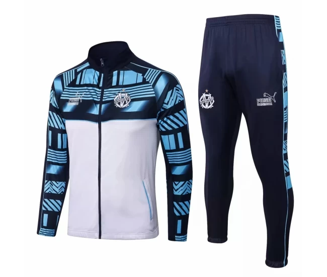 Olympique Marseille Blue Training Presentation Football Tracksuit 2022-23