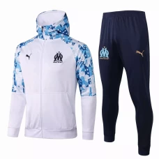 Olympique Marseille Training Technical Soccer Tracksuit White 2021
