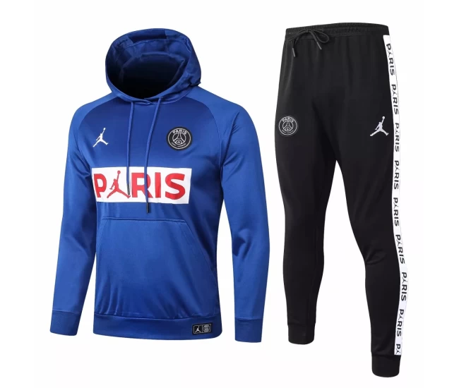 Jordan X PSG Blue Football Presentation Tracksuit 2020