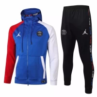 Jordan X Psg Football Casual Fleece Presentation Tracksuit 2020 Blue