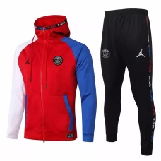 Jordan X Psg Football Casual Fleece Presentation Tracksuit 2020 Red