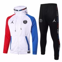 Jordan X Psg Football Casual Fleece Presentation Tracksuit 2020 White