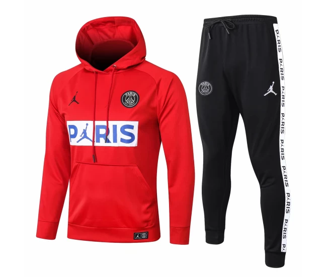 Jordan X PSG Red Football Presentation Tracksuit 2020