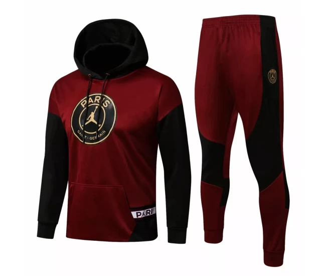 Jordan X PSG Hooded Training Technical Football Tracksuit 2021-22