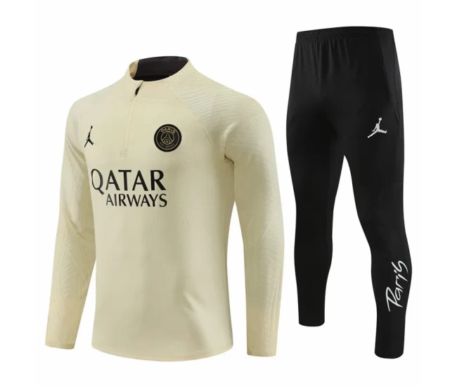 Jordan PSG Beige Training Technical Football Tracksuit 2023-24