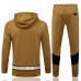 PSG X Jordan Hooded Golden Training Technical Football Tracksuit 2021-22