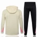 PSG Jordan Beige Training Hooded Technical Football Tracksuit 2024-25