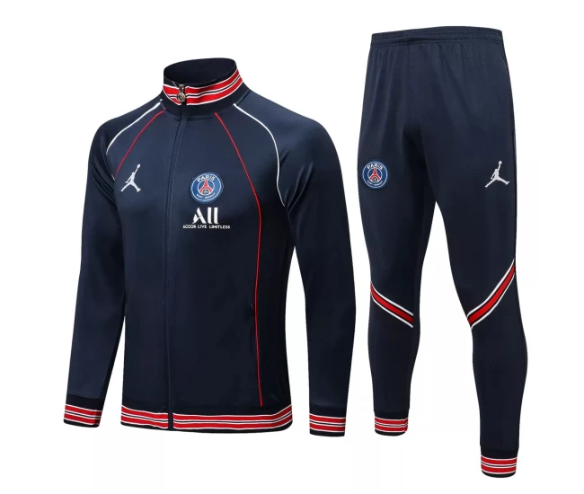 Jordan X PSG Navy Training Presentation Football Tracksuit 2021-22