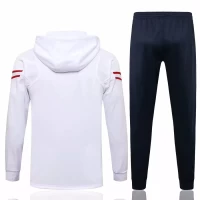 PSG X Jordan White Hooded Presentation Football Tracksuit ​2021-22