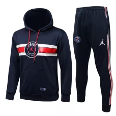 PSG X Jordan Navy Hooded Training Technical Football Tracksuit 2021-22