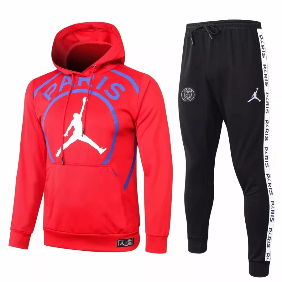 Psg x sales jordan tracksuit red